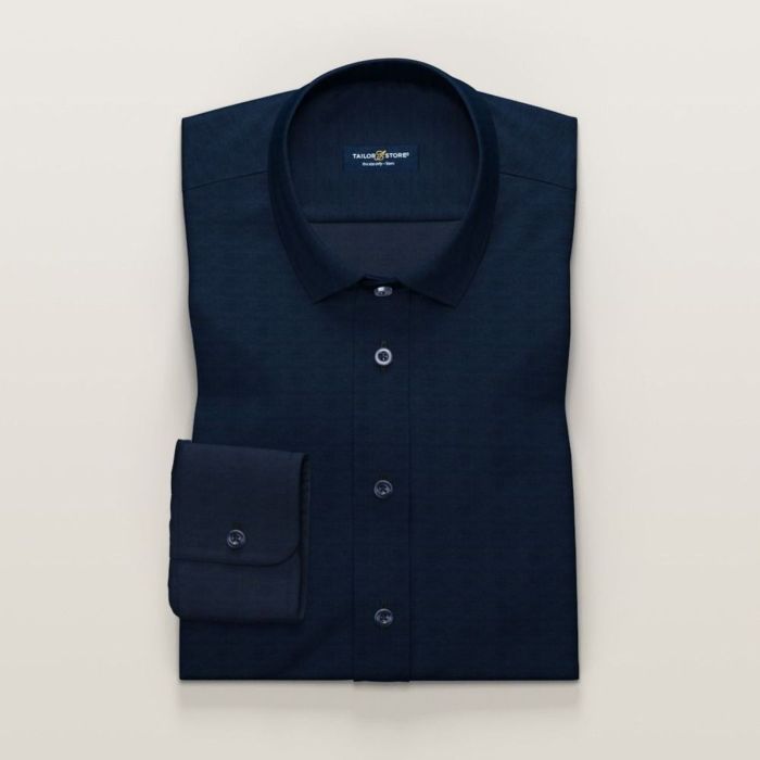 Navy dress shirts for men