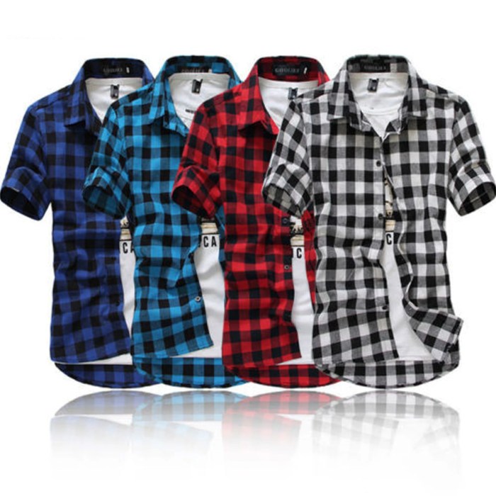 Dress shirt short sleeve men