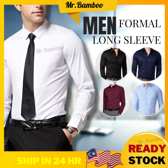 Young men's fitted dress shirts