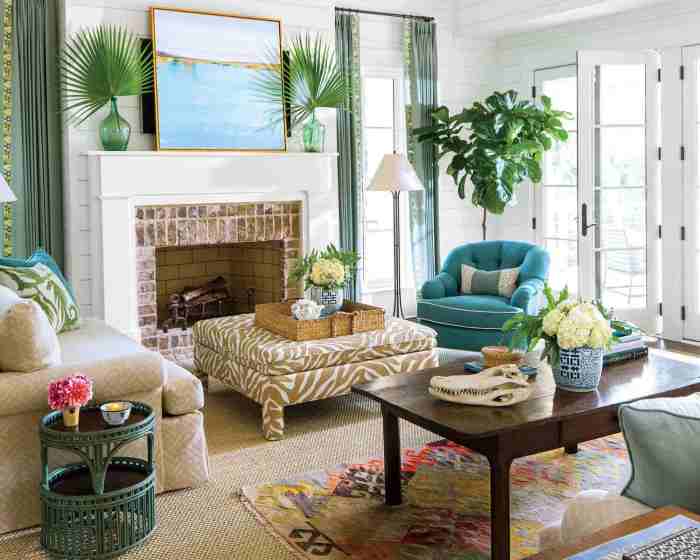 How to decorate living room with flowers