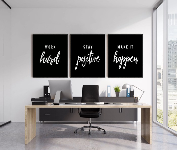 How to decorate the walls in my office