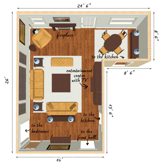 How to decorate at shaped room