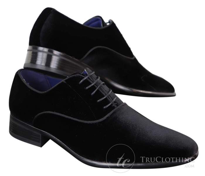 Velvet dress shoes men