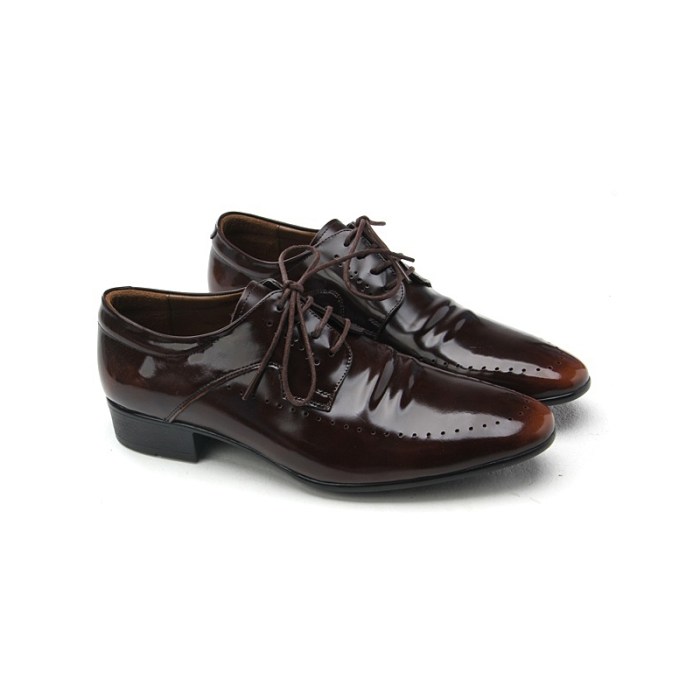 Mens brown leather dress shoes